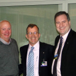 Jim Zidar, Pres. Chris, and Jeff Cashman