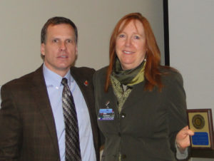 Ann Norman with Pres. Scott